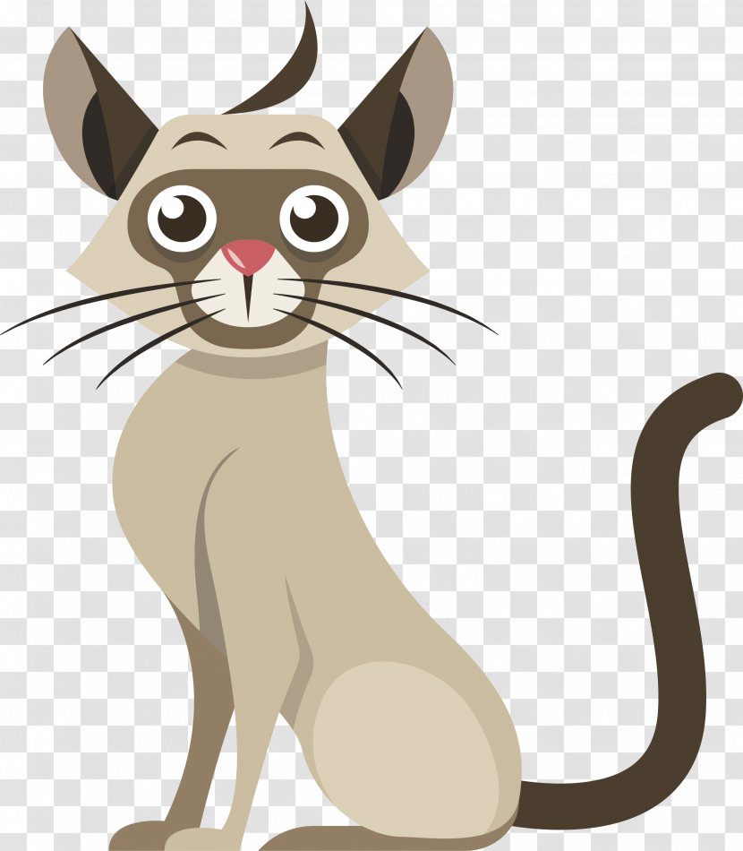 Whiskers Cat Clip Art - Mammal - Khaki Transparent PNG