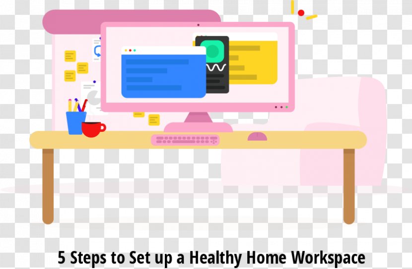 Healthy Home Office Closed Captioning Desk - Subtitle - Language Localisation Transparent PNG