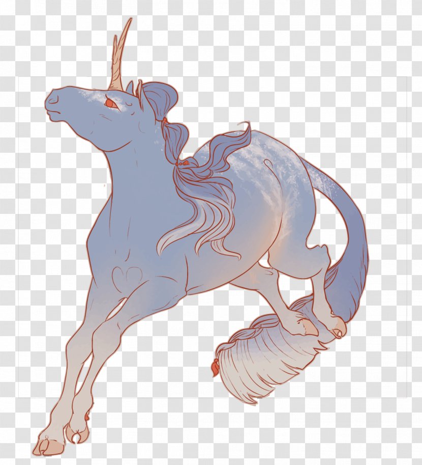 Horse Unicorn Illustration - Silhouette - Vector Transparent PNG
