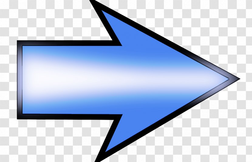 Arrow - Electric Blue - Sign Symbol Transparent PNG