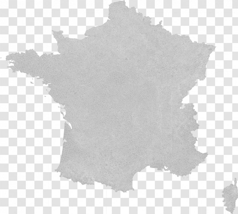 France Vector Map - Departments Of Transparent PNG