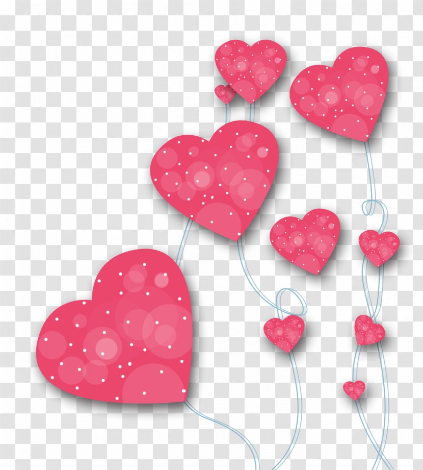 Cartoon Drawing Caricature - Love - Romantic Peach Heart Transparent PNG