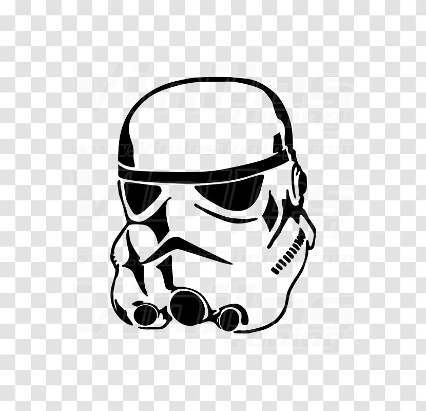 Stormtrooper Anakin Skywalker Stencil Clone Trooper Art - Drawing Transparent PNG