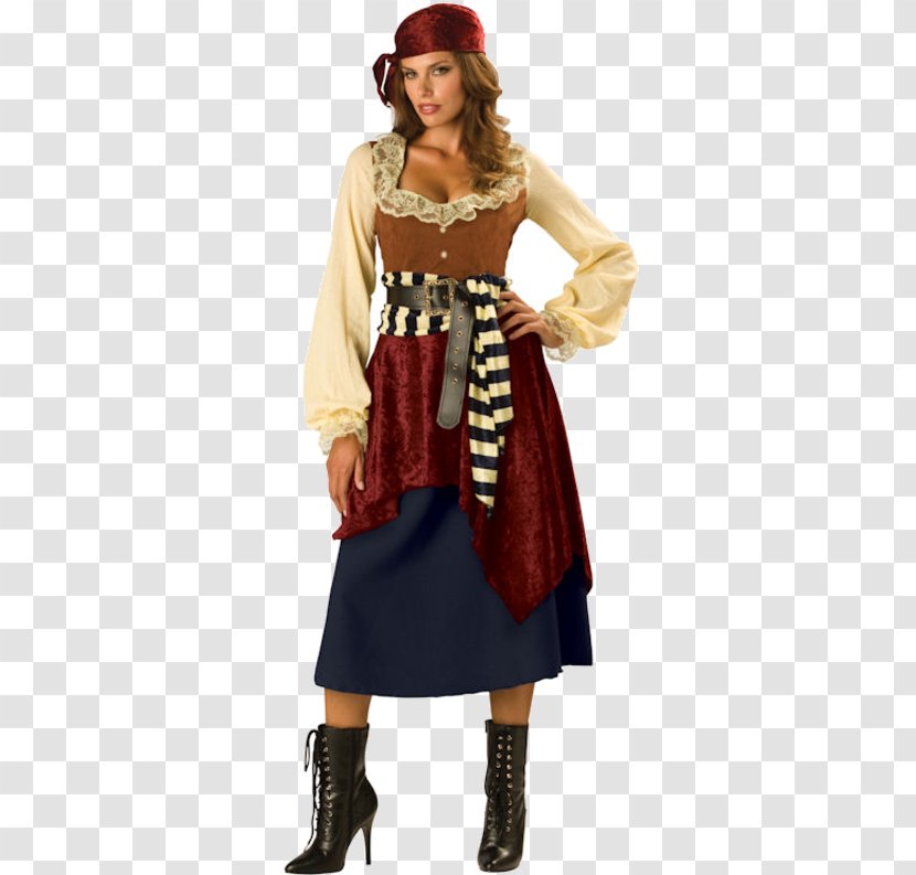 Halloween Costume Dress Woman Pirate - Cosplay Transparent PNG