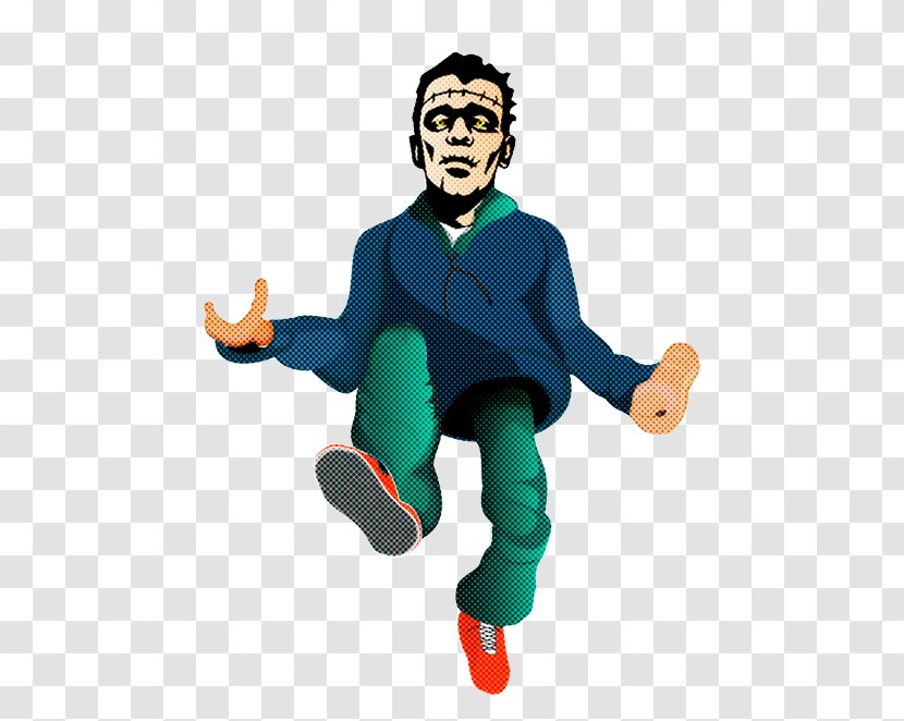 Cartoon Jumping Figurine Animation Clip Art - Thumb Fictional Character Transparent PNG