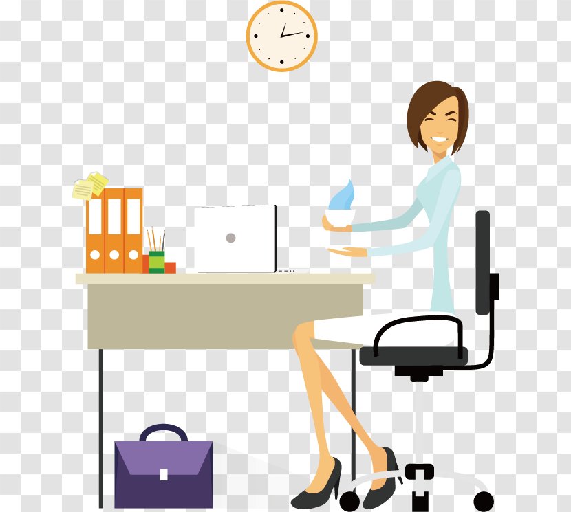 Illustration - Office - White-collar Coffee Transparent PNG