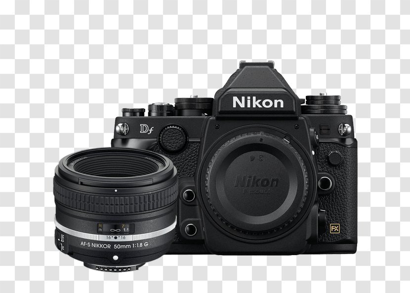 Nikon Df D4 D5 D800 AF Nikkor 50 Mm F/1.8D - Photography - Camera Transparent PNG