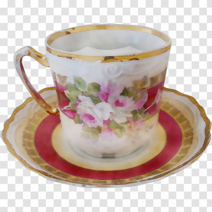 Coffee Cup Mug M Porcelain Saucer - Plate Transparent PNG