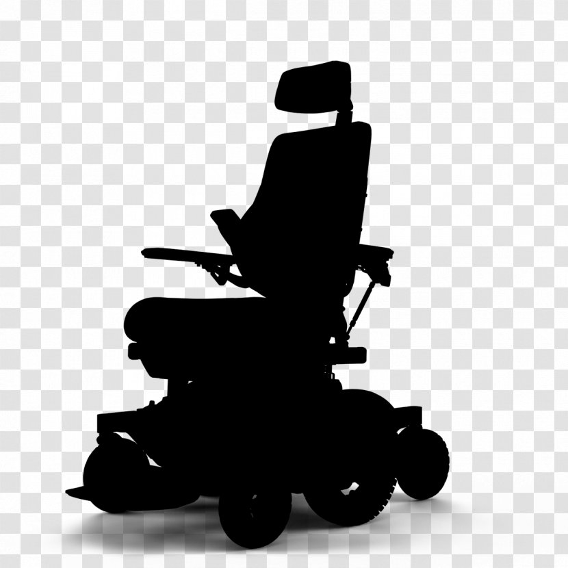 Motorized Wheelchair Chair - Silhouette Sitting Transparent PNG