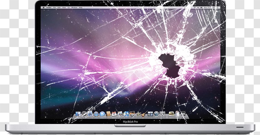 MacBook Pro Laptop Air - Multimedia - Broken Screen Transparent PNG