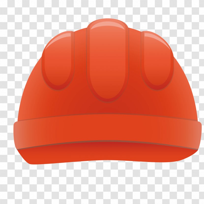 Helmet Hat - Hard Hats - Orange Transparent PNG