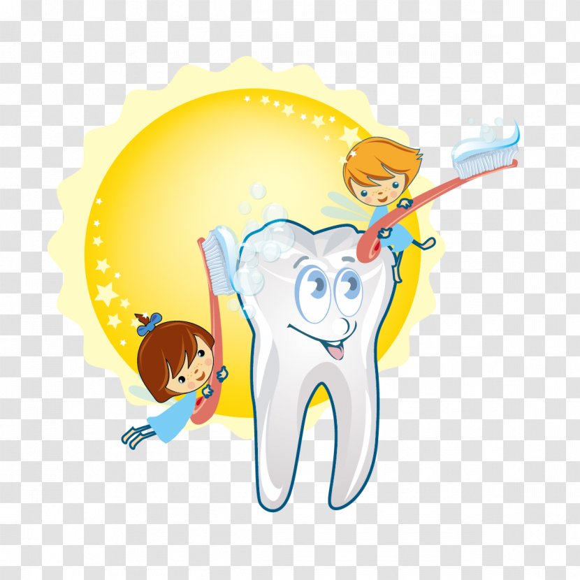 Dentistry Dental Laboratory Toothbrush Clip Art - Silhouette - Creative Protect Teeth Transparent PNG