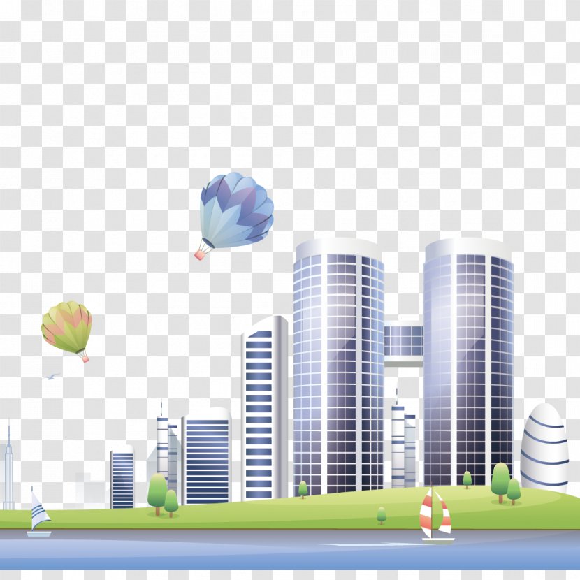 Euclidean Vector Building Architecture - Skyscraper - City Transparent PNG