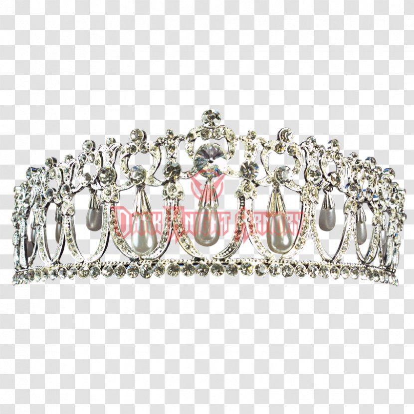 Crown Tiara Silver Imitation Gemstones & Rhinestones Gold - Headgear Transparent PNG