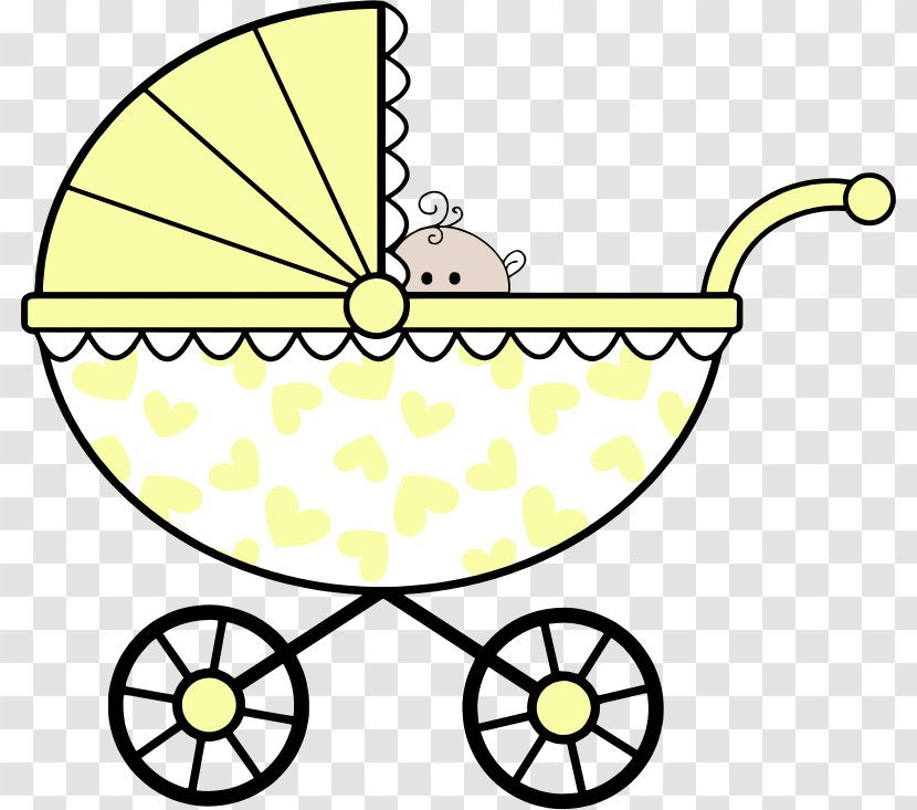 Clip Art Baby Shower Infant Diaper Drawing - Child - Pram Clipart Black And White Transparent PNG