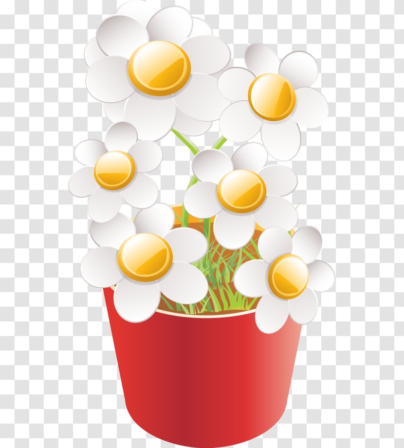 Garden Tool Fence Patio - Flowerpot - Picture Of Daisies Transparent PNG