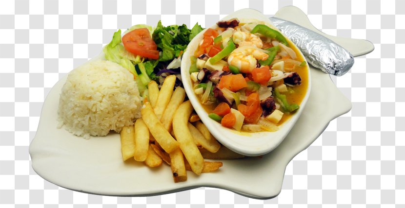 Vegetarian Cuisine Side Dish Lunch Recipe Garnish - Seafood Shrimp Transparent PNG