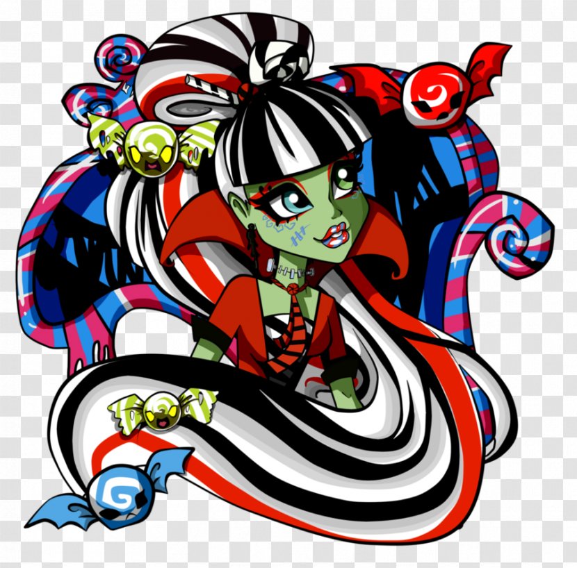 Monster High Frankie Stein Doll Toy Barbie - Visual Arts Transparent PNG