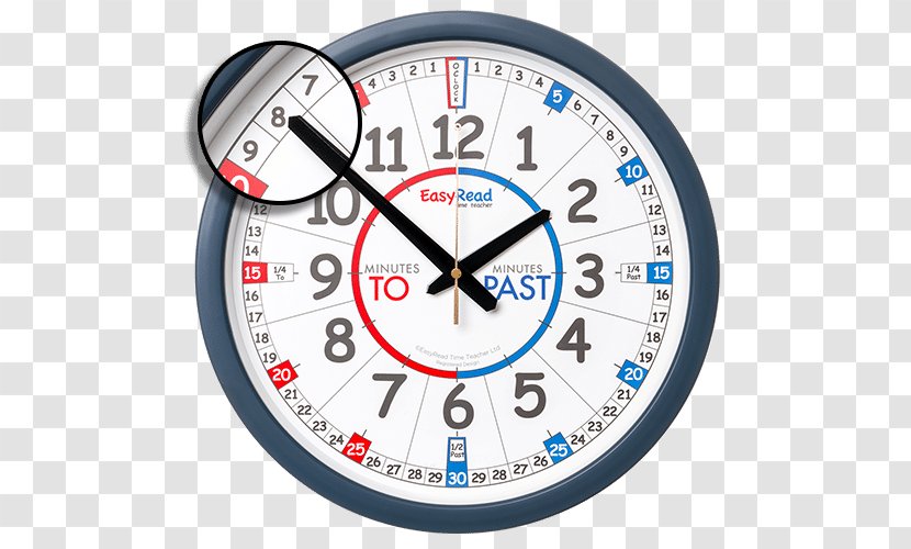 24-hour Clock EasyRead Time Teacher Classroom - Child - Wall Transparent PNG