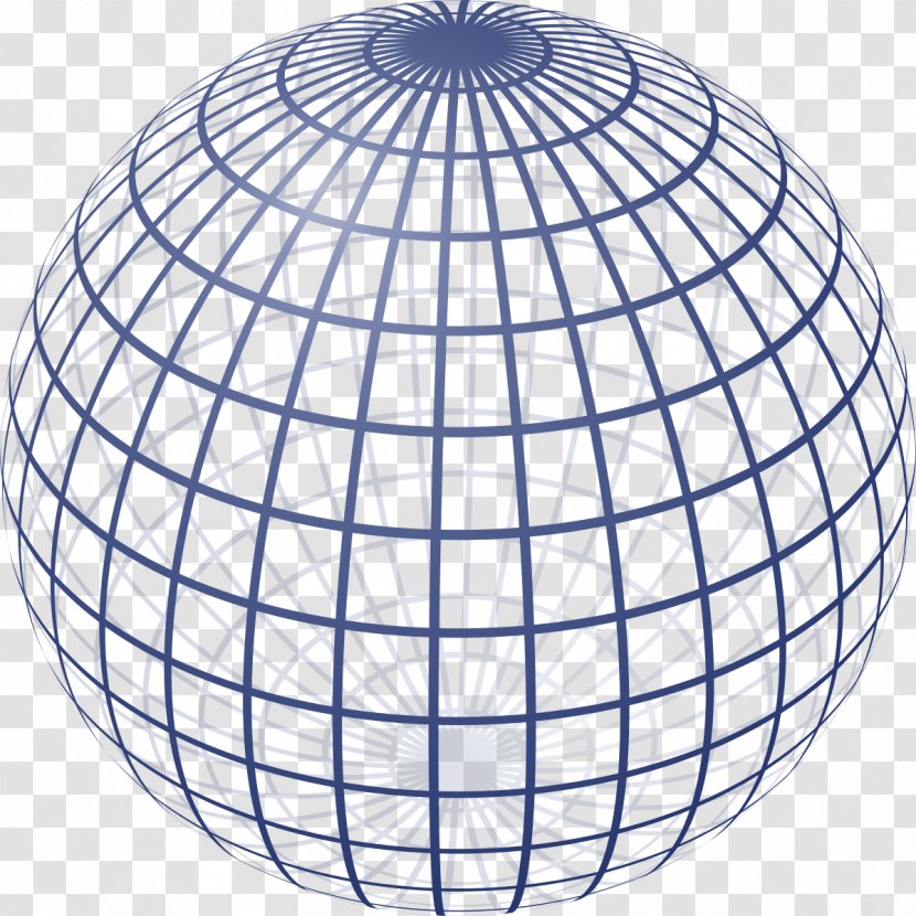 Sphere Website Wireframe Two-dimensional Space Geometry Three-dimensional - Area Transparent PNG