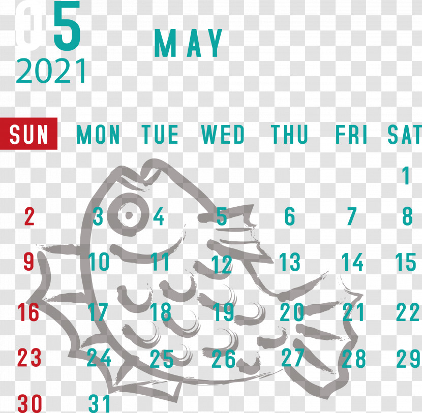 May 2021 Calendar Transparent PNG