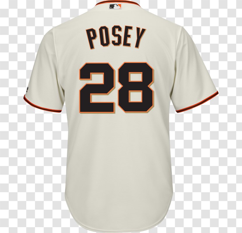 San Francisco Giants Jersey Majestic Athletic T-shirt Clothing - New York Transparent PNG