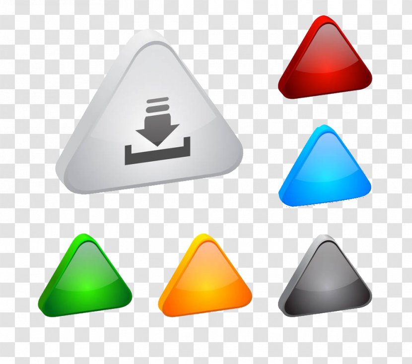 Drawing Euclidean Vector Illustration - Button - Triangle Down Arrow Transparent PNG