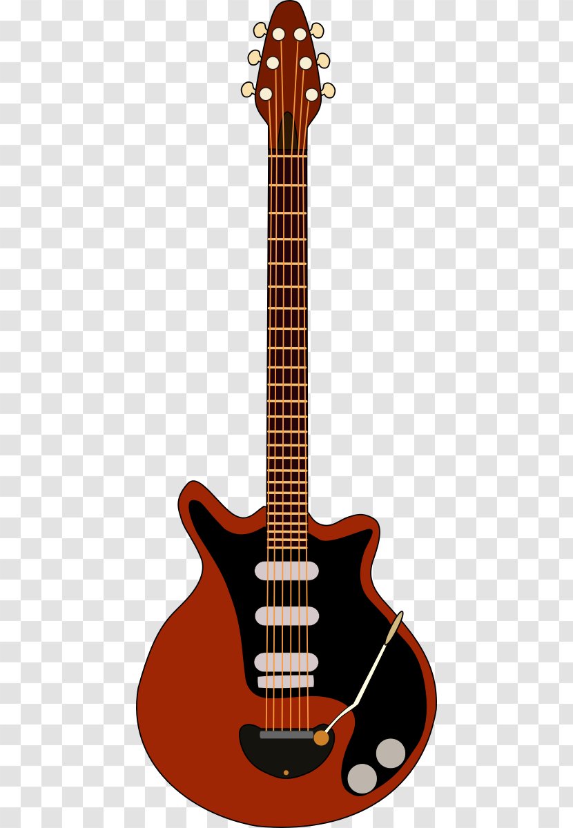 Red Special Electric Guitar - Cartoon - Piemaster Transparent PNG