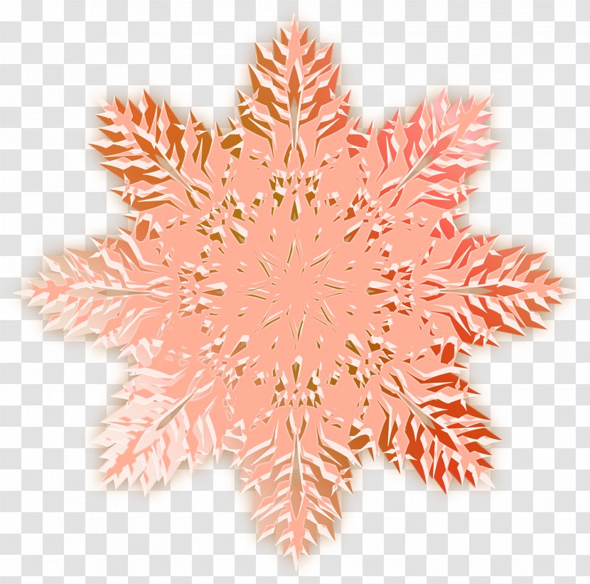 Snowflake Christmas Clip Art - Pink Pattern Hollow Transparent PNG