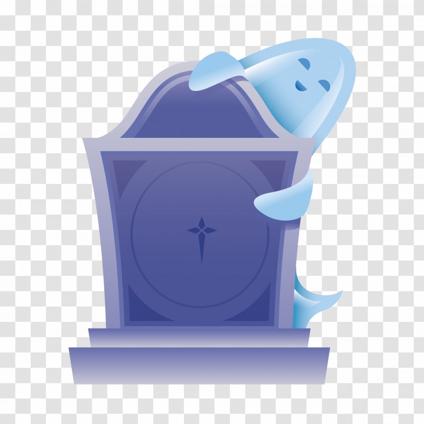 Cartoon Ghost Icon - Tombstone Transparent PNG