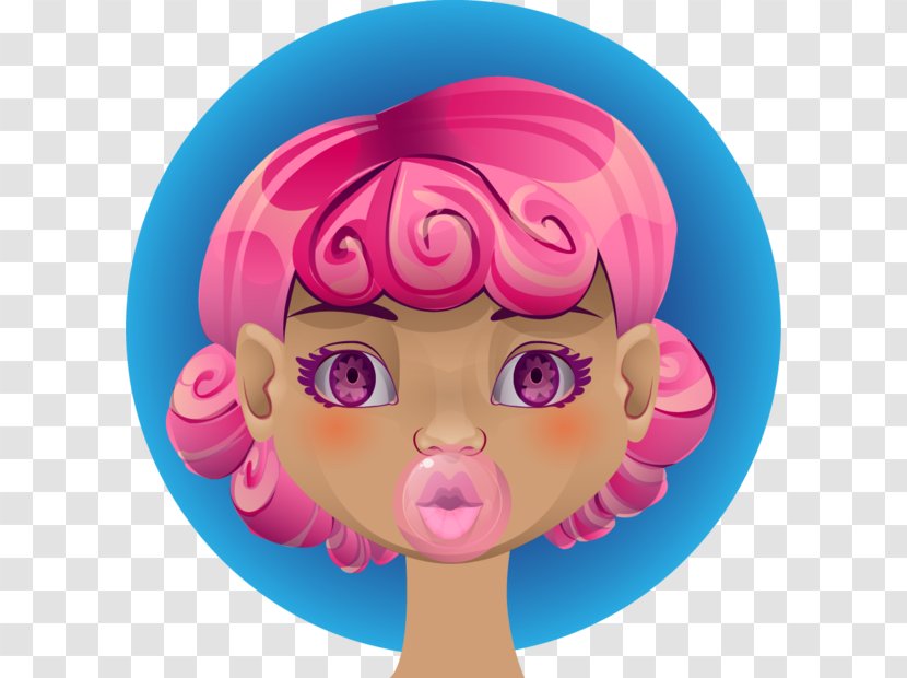 Nose Cheek Pink M Clip Art - Bubble Gum Transparent PNG