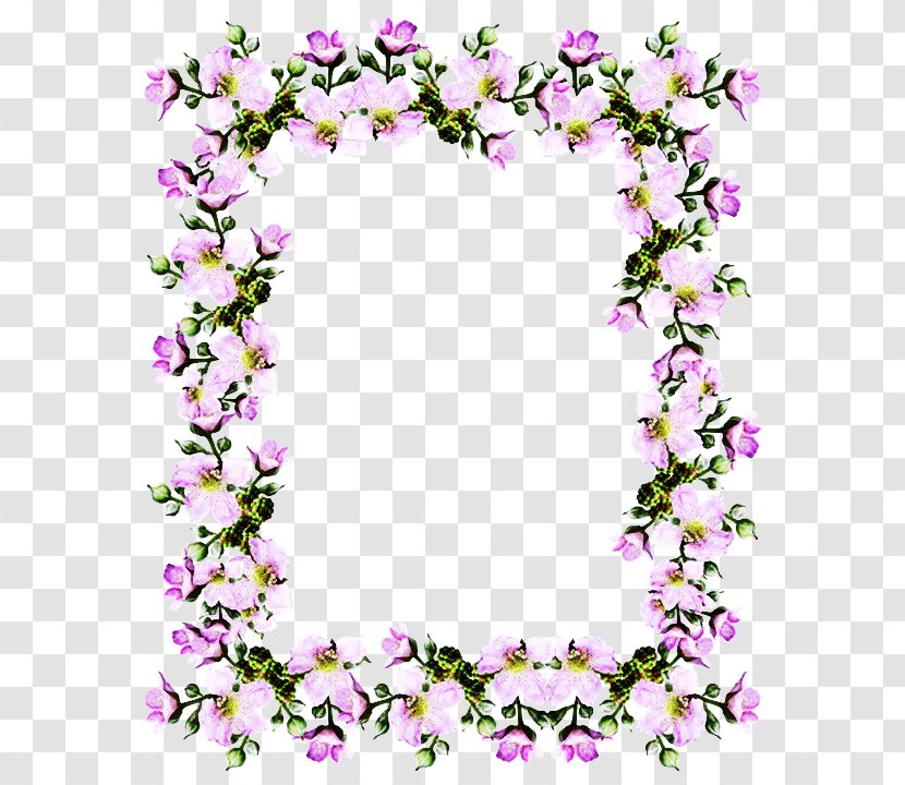 Background Flower Frame - Violet - Wildflower Petal Transparent PNG