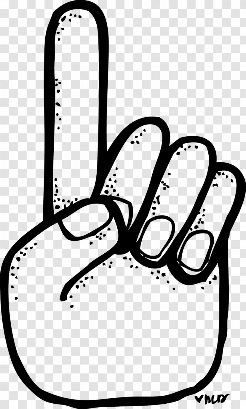 Index Finger Number Middle Clip Art - Area - 1 Transparent PNG