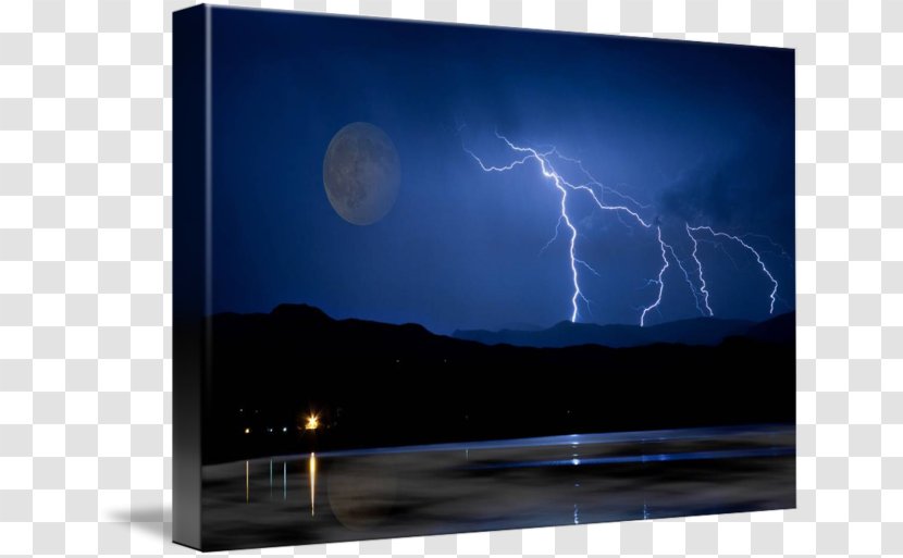 Lightning Gallery Wrap Canvas Thunder Energy Transparent PNG