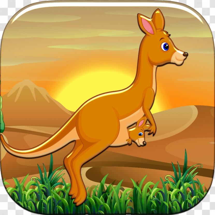 Drawing Landscape Desert - Tail - Kangaroo Transparent PNG