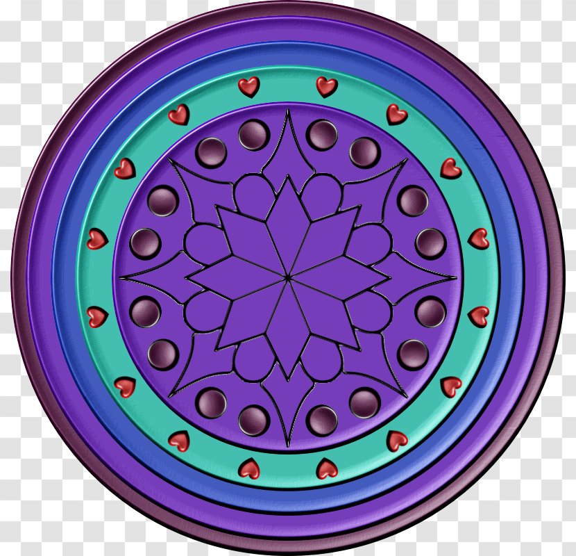 Dreamcatcher Mandala Clip Art - Purple Transparent PNG