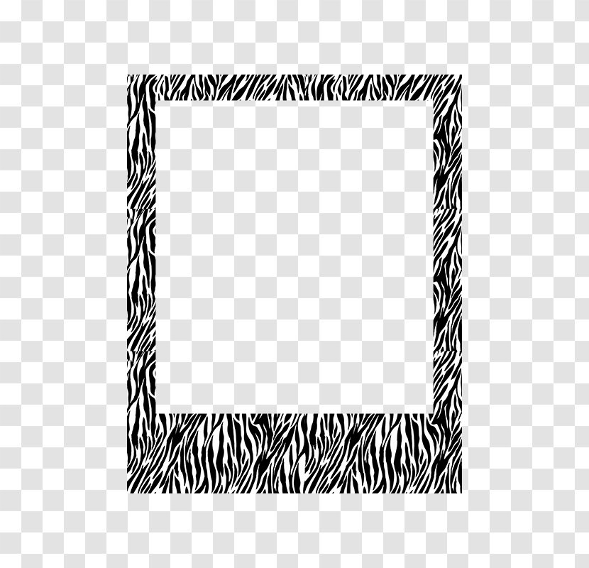 Pattern Picture Frames Line Angle Font - Frame - Zebras Transparent PNG