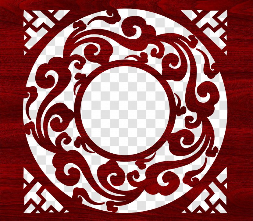 Motif Logo Clip Art - Red - Chinese Pattern Windows Transparent PNG