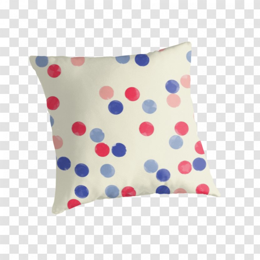 Throw Pillows Polka Dot Cushion Watercolor Painting - Printmaking - Pillow Transparent PNG