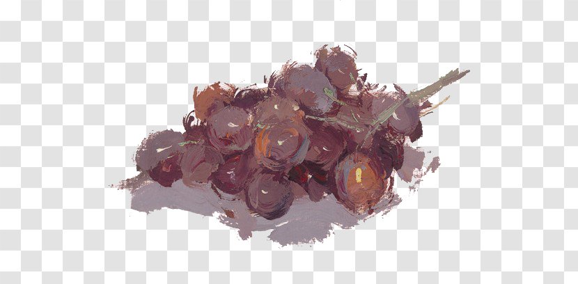 Grape Color Purple Brown Painting - Vitis Transparent PNG
