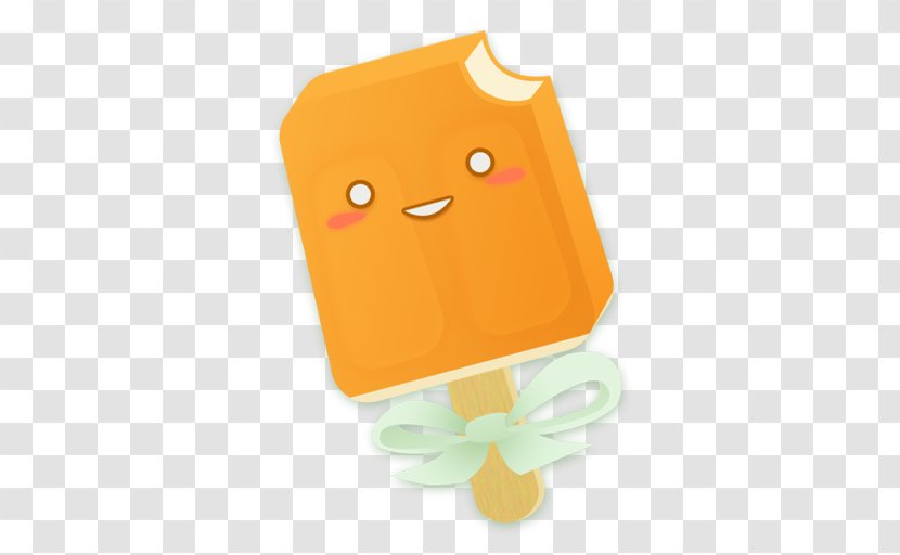 Ice Cream Orange - Material Transparent PNG