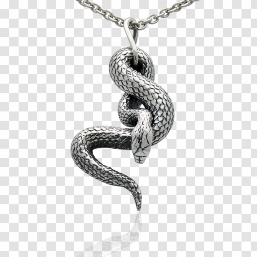 Snake Charms & Pendants Necklace Earring Sterling Silver - Charm Bracelet - NECKLACE Transparent PNG