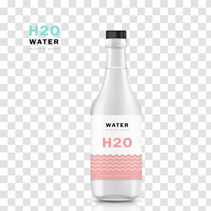 Mineral Water Bottle Label - Liqueur - Bottles Transparent PNG