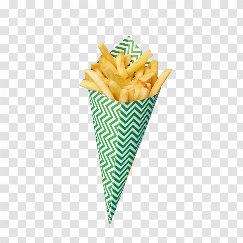 French Fries Fast Food Ice Cream Cone Potato Condiment - Baking Cup Transparent PNG