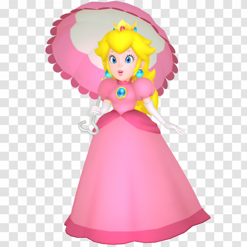 Super Princess Peach Mario Bros. 3 RPG Tennis - Doll Transparent PNG