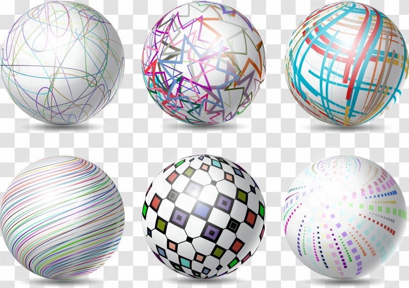 Sphere Photography Royalty-free Illustration - Easter Egg - Vector Hand-painted 3D Ball Transparent PNG