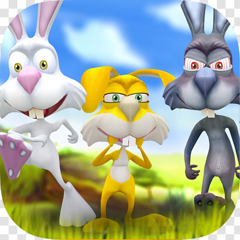 Rabbit Easter Bunny Low Poly Polygon Mesh Level Of Detail - Grass Transparent PNG