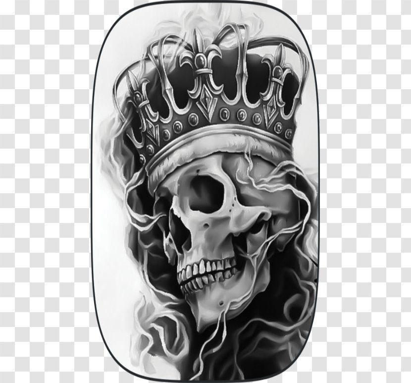 Sleeve Tattoo Human Skull Symbolism Calavera - Monochrome Photography Transparent PNG
