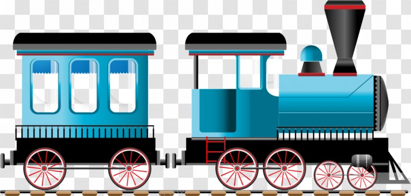Train Rail Transport Vector Graphics Clip Art - Drawing - Cartoon Theme Park Transparent PNG