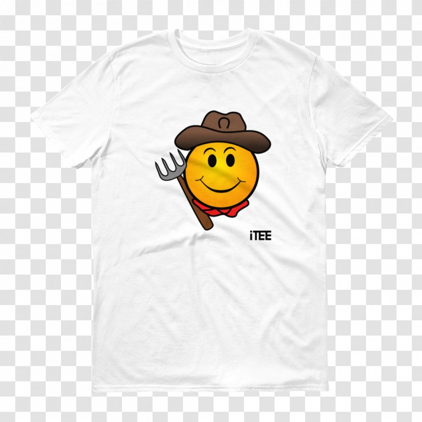 T-shirt Smiley Sleeve Clothing Top - White Transparent PNG